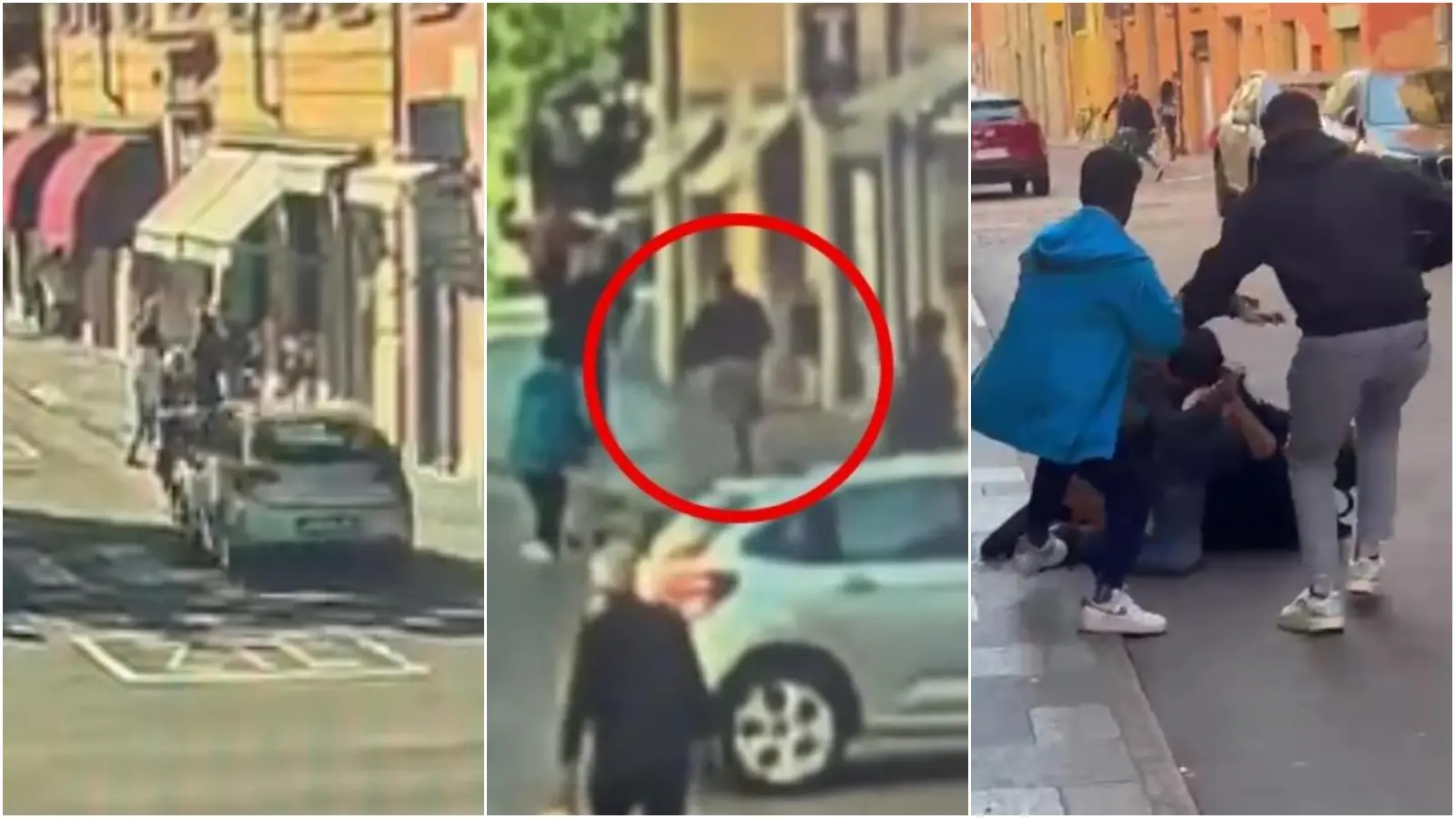 salim el koudri in auto prima di travolgere i passanti a modena poi in fuga a destra viene bloccato dai passanti.webp.webp